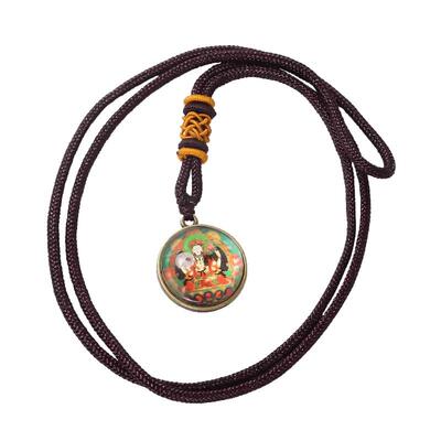 文殊菩萨绿度母吊坠配饰