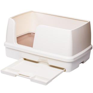 佳乐滋双层猫砂盆超大号防外溅隔臭抑菌特大猫厕所多猫可用猫屎盆