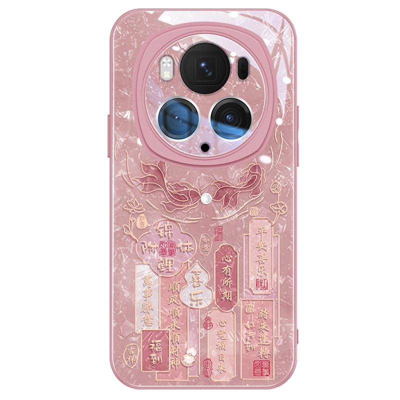 创意锦鲤适用荣耀magic8pro手机壳新款华为magic7带镜头膜magic4全包防摔3高级国风6pro好运文字6防摔5保护套