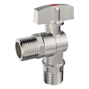 百战全通径大流量热水器4分6分家用角阀铜球芯冷热水开关全铜