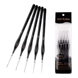 勾线笔学生用美术专用水彩软毛油画尼龙特细面相笔手绘毛笔极细狼毫勾画笔描线套装水粉丙烯国画工笔描勾边笔