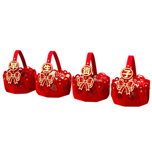 早生贵子提篮模具压床摆件干果组合订婚宴婚床上摆件结婚用品大全