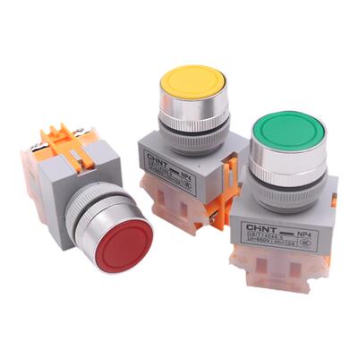 正品正泰按钮开关银触点NP4-11BN
