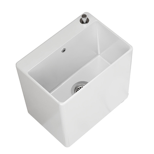 挂墙式拖把池阳台卫生间地盆拖布池陶瓷落地式家用墩布池带龙头孔