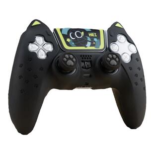 极想 索尼PS5手柄硅胶保护套罗小黑正版联名国行PS5硅胶套软套防滑防汗猫爪摇杆帽萌系可爱卡通周边手柄套