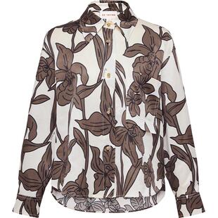 EP雅莹女装 丝棉简约花卉印花直筒廓形衬衫 2025夏季新款2139A