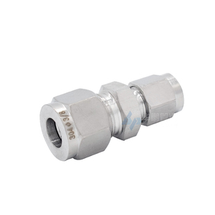 304/316不锈钢卡套直通变径异径二通卡套接头两通卡套大小头转接8