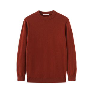 【商场同款】春竹羊绒衫男休闲百搭款保暖宽松针织毛衣圆领男套衫