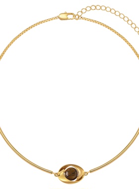 【美呀呀Liya】欧比雅比OUBIYABI 木星 虎眼石旋涡星球项圈