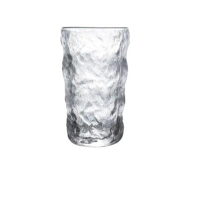 【拍一发六】冰川纹玻璃杯高颜值水杯女果汁饮料ins风咖啡啤酒杯