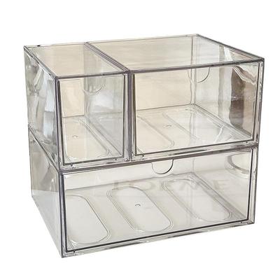 桌面化妆品收纳盒抽屉式