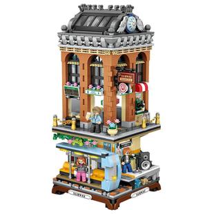 俐智loz小颗粒积木 地铁站迷你益智拼装组装拼插玩具成年人高难度