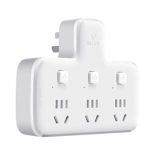 公牛正品插座无线扩展超薄插头转换器一转二三多功能转接头插排插