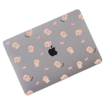 蝴蝶结可爱熊Mac13寸M1保护套air15寸电脑壳pro13MacbookM4Pro14