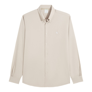 Brooks Brothers/布克兄弟男士秋冬季款牛津纺纽扣领经典长袖衬衫