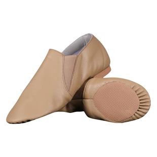 爵士舞蹈鞋专业啦啦操比赛鞋软底儿童训练比赛鞋肉色飞织啦啦队鞋