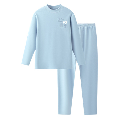 英博伦冬季青少年保暖内衣套装纯棉男大童初高中学生加厚秋衣秋裤