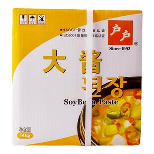 包邮户户大酱 山东青岛大豆酱 朝鲜族大酱汤  14KG韩国 风味商用