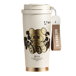暴力熊联名纯钛保温杯吸管咖啡杯