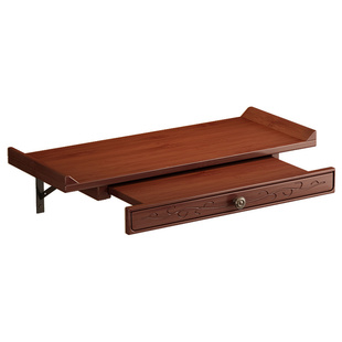 佛龛壁挂式供桌神台小型财神爷墙上支架神龛供奉台新中式香火佛柜