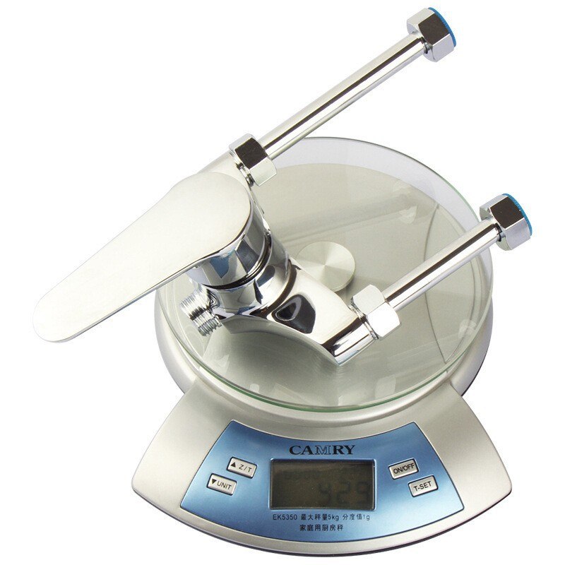 铜电热水器U型混水阀冷热水龙头配件明装通用淋浴混合开关不锈钢