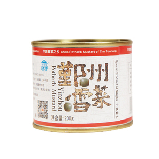 紫云堂鄞州雪菜咸菜【200g罐装】宁波特产雪里蕻腌菜雪里红下饭菜