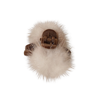 秋冬毛绒韩国侧边刘海夹发夹