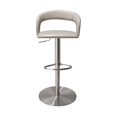 头层牛皮吧台椅家用现代简约轻奢