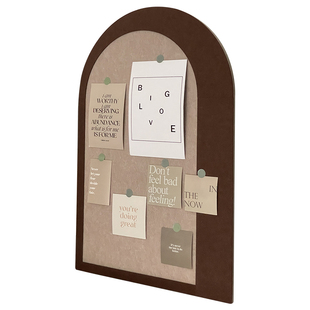 桌面拱门造型毛毡板立体墙贴照片墙背景板免打孔软木板挂墙展示板墙面愿景墙壁装饰创意墙自粘卧室玄关留言板