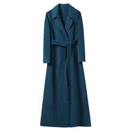 双面绒大衣超长外套羊毛