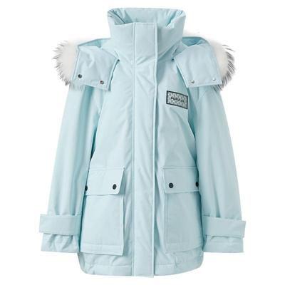 三彩独醒2024冬季派克羽绒服外套