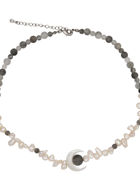 月蚀原创设计中式项链珍珠