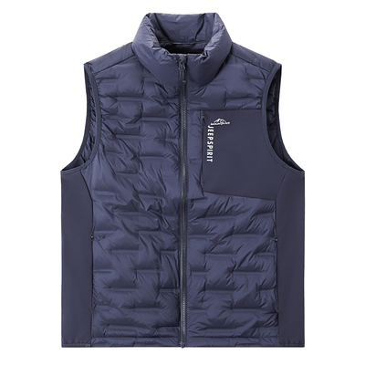 jeepspirit男士多口袋羽绒马甲