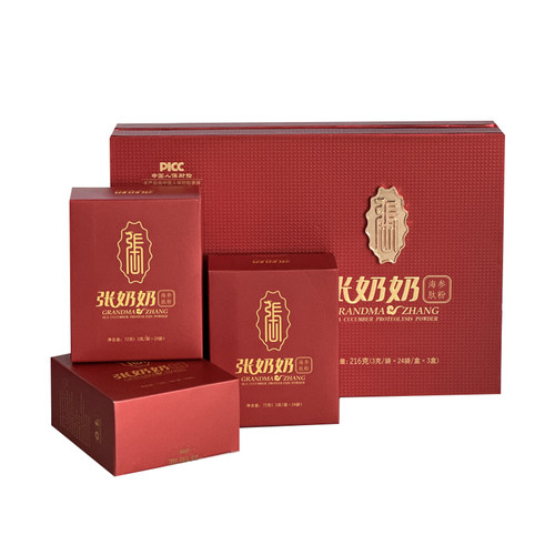 【小分子肽】张奶奶海参肽粉纯深海天然辽刺参冲饮高蛋白礼品盒