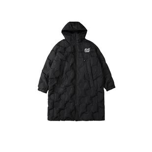 RickyisClown压印90白鸭绒羽绒服男女冬季美式中长款加厚情侣外套