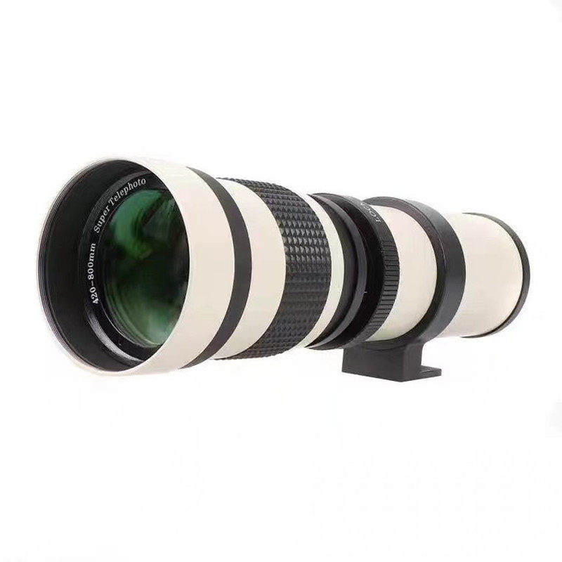 420-800mm F8.3手动镜头T2大变焦适用于微单单反远摄长焦摄月荷花