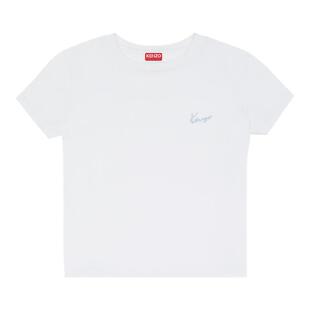 KENZO 26秋冬新品 女士手签体图案休闲圆领T恤衫