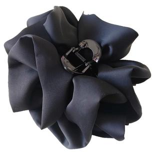 韩系缎面云朵泡泡抓夹女高级感大号鲨鱼夹2025新款显脸小发夹头饰