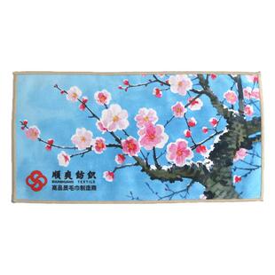 深圳毛巾定制茶巾吸水加厚毛巾印字logo图案餐厅饭店酒店专用抹布