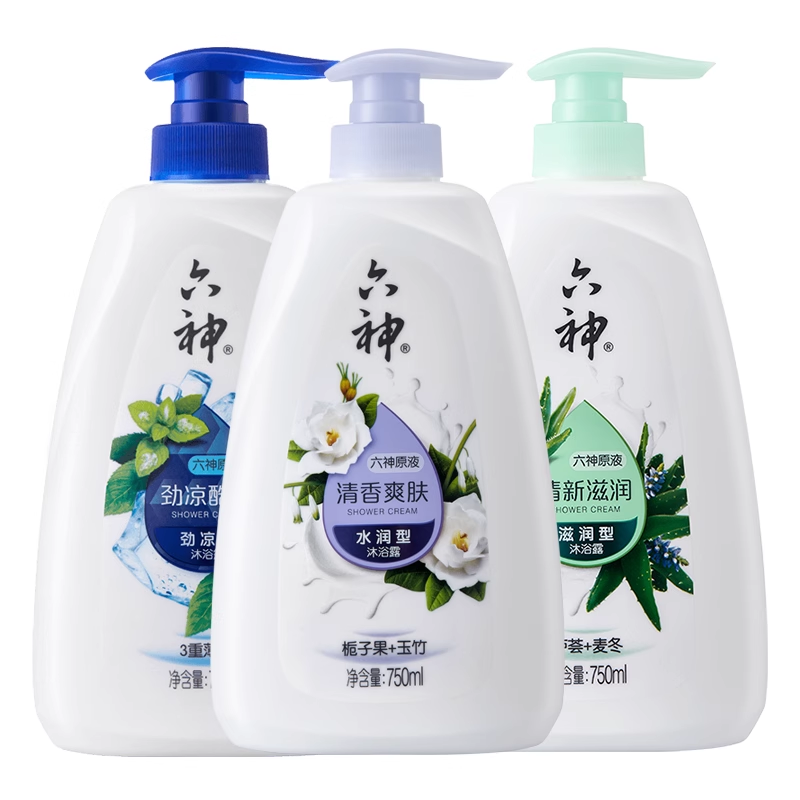 六神沐浴露女生男士持久留香乳液通用清新滋润大容量官方正品品牌