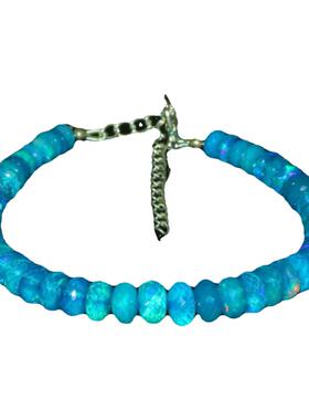 复古天然埃塞俄比亚火蛋白石手链