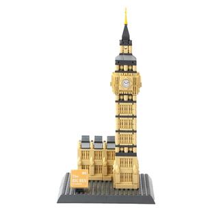 英国大笨钟建筑积木拼装巨大型模型儿童益智拼插摆件男孩玩具礼物