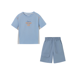 【排汗科技】半度闲男童运动篮球服套装夏装洋气儿童夏季吸湿两件