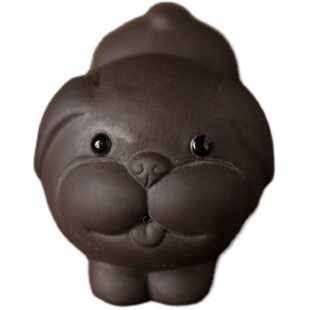 宇轩茶宠紫砂迷你可爱小萌猪可养 指尖掌中小狗小宠 袖珍小号摆件