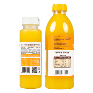 褚橙NFC鲜榨橙汁245ml纯果汁橙汁