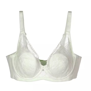 爱美丽官方正品专柜内衣女蕾丝上托全罩杯薄款大码显小文胸罩春夏