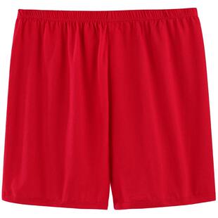 女士中老年内裤本命年大红色纯棉宽松老人平角裤妈妈四角短裤高腰