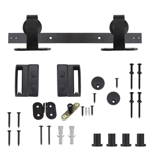 谷仓门吊轨五金配件门轨跑道滑道轮止摆器谷仓门轨道