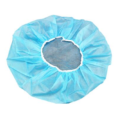 一次性帽子加厚无纺布餐饮厨房帽防灰无尘车间工作帽透气头套蓝白