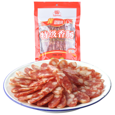 立丰广式特级香肠250g广东特产腊味腊肉广味腊肠正宗甜味